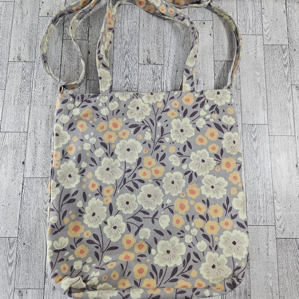 Urban Outfitters BP Canvas Floral Boho Tote Shoulder Bag Large Beach Handbag